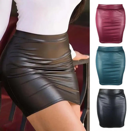 Women Summer Mini Skirts High-waist Slim Fittness Hip Pencil Skirts Vintage Bodycon Skirt Sexy Clubwear Ladies Office Clothing